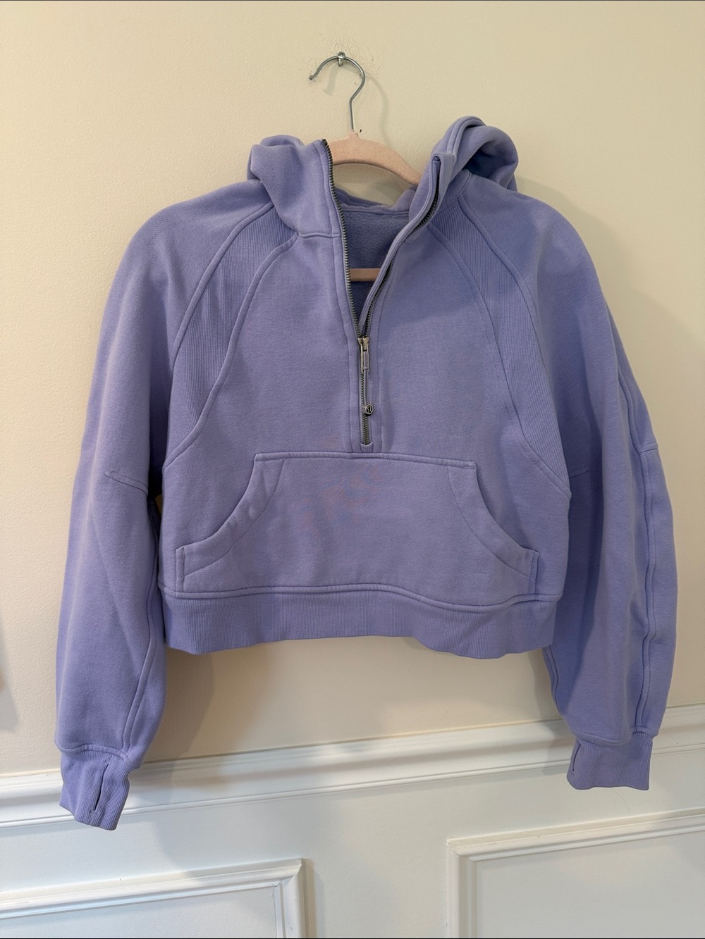 lululemon athletica Lavender Half-Zip Hooded Sweatshirt